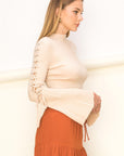 Bell Sleeve Sweater Top