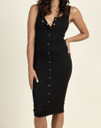 Button Down Midi Dress