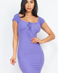 Tie Off The Shoulder Bodycon Dress
