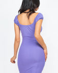 Tie Off The Shoulder Bodycon Dress