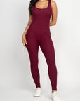 Scoop Neck Bodycon Jumpsuit