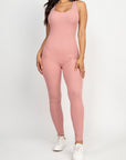 Scoop Neck Bodycon Jumpsuit