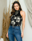 Sleeveless Floral Bodysuit