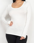 Long Sleeve Fitted Casual Top