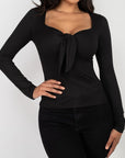 Sweetheart Front Tie Top