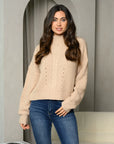 Women's Long Sleeve Mock Neck Sweater