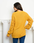 Detailed Sleeve Knit Sweater
