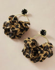 Rhinestone Leopard Earrings