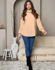 Women's Long Sleeve Turtleneck Tunic