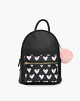 Vegan Leather Heart Backpack