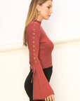 Bell Sleeve Sweater Top