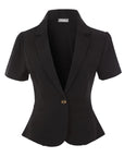 Stretchy Short Sleeve Blazer
