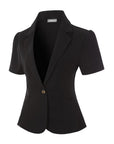 Stretchy Short Sleeve Blazer