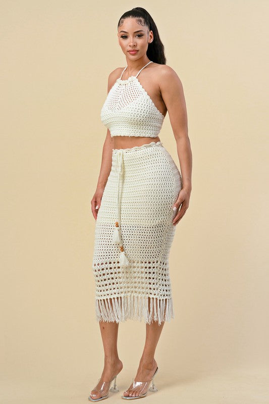 Crochet Skirt and Top Set