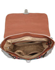 Aztec Embroidered Satchel w/ Braided Handle
