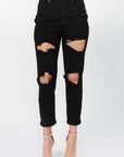 High Waist Boyfriend Fit Jeans