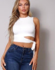 Sleeveless Cutout Top