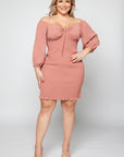 Plus Size Smocked Dress