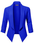 3/4 Sleeve Textured Blazer