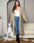 Women's Long Balloon Sleeve Cardigan