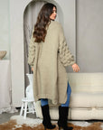 Women's Long Balloon Sleeve Cardigan
