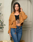 Women's Cropped Corduroy Jacket