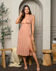 Sleeveless Open Back Midi Dress