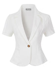 Stretchy Short Sleeve Blazer