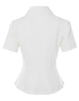 Stretchy Short Sleeve Blazer