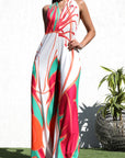 Printed Halter Jumpsuit