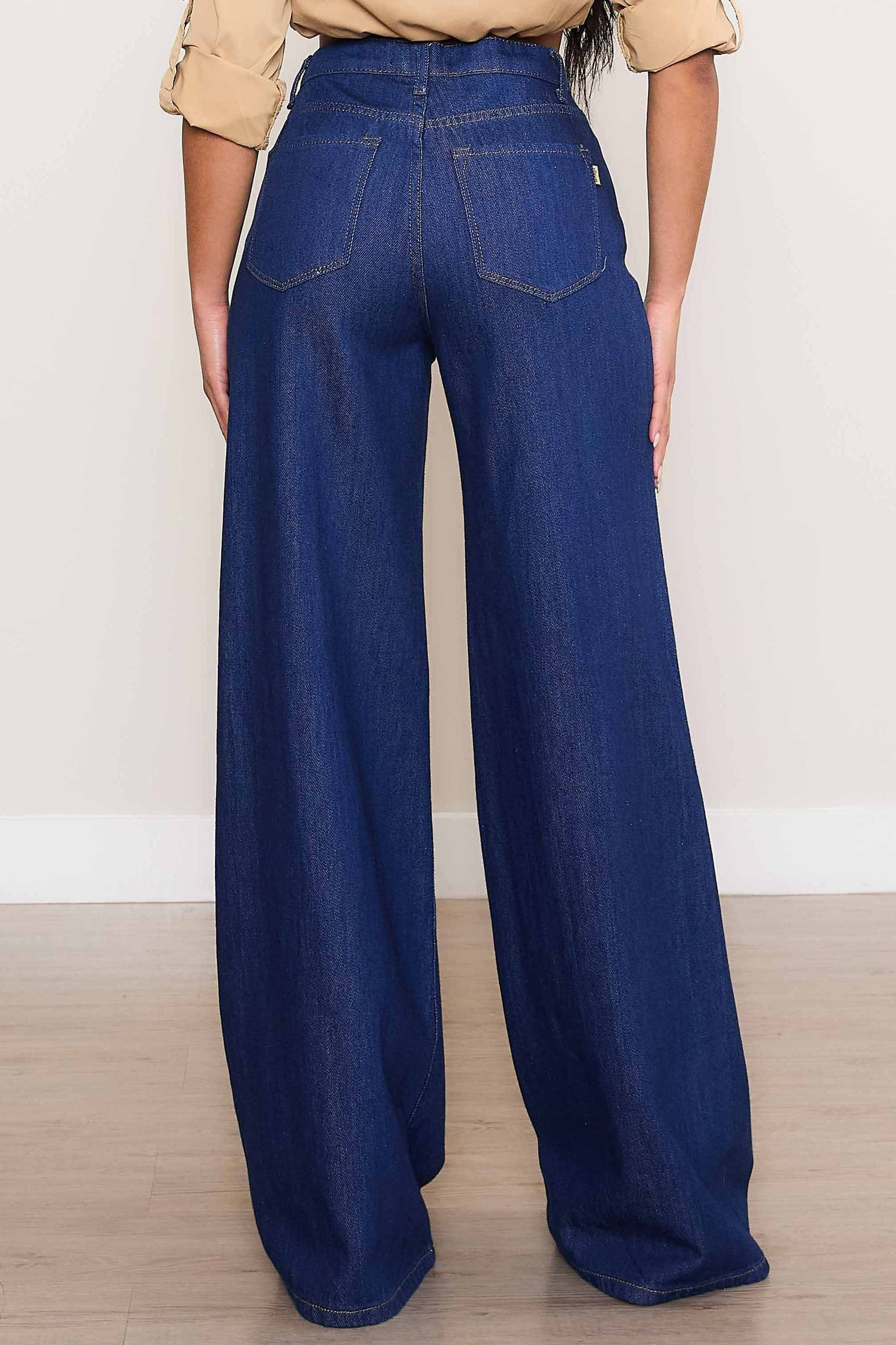 Indigo Wide Leg Jeans – Dominique Nicole Boutique