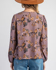 Floral Printed Long Sleeve Blouse