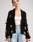 Cherry Knit Cardigan