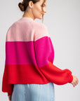 Color Block Long Sleeve Sweater