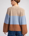 Color Block Long Sleeve Sweater