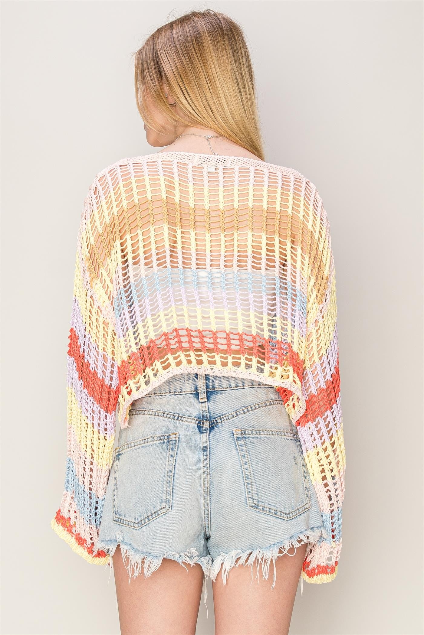 Crotchet Open Knit Sweater