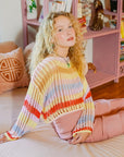 Crotchet Open Knit Sweater