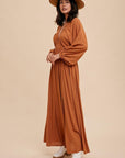 Plunge V-Neck Maxi Dress