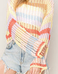 Crotchet Open Knit Sweater