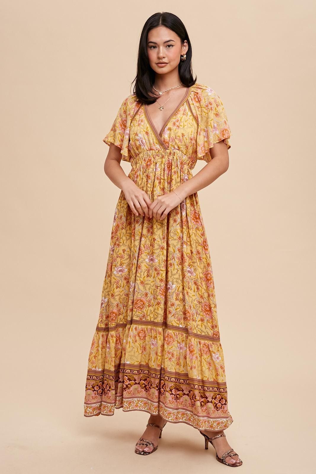 Boho Floral Maxi Dress