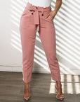 Crepe Paperbag Waist Trousers