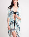 Women's Abstract Pattern Cover Up Kimono