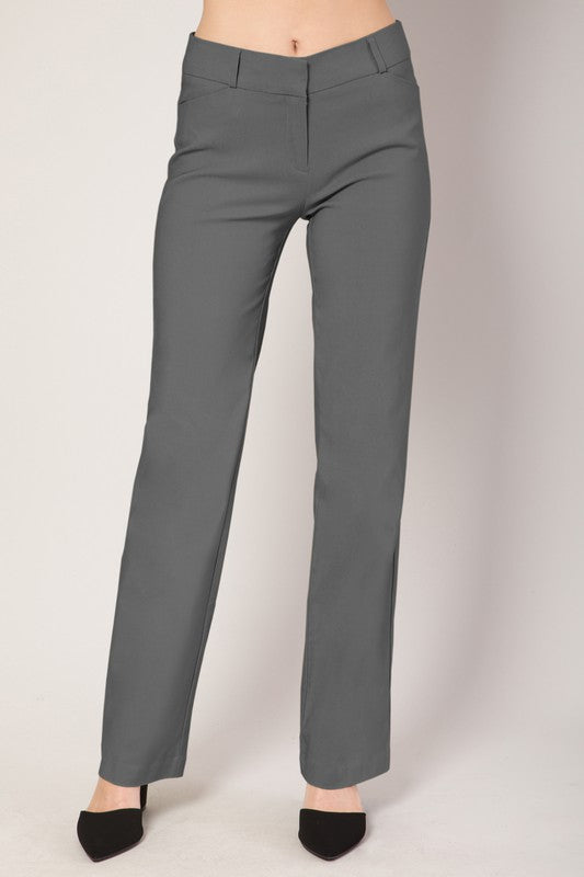 boot cut dress pants Boot Cut Dress Pants 3X / Grey