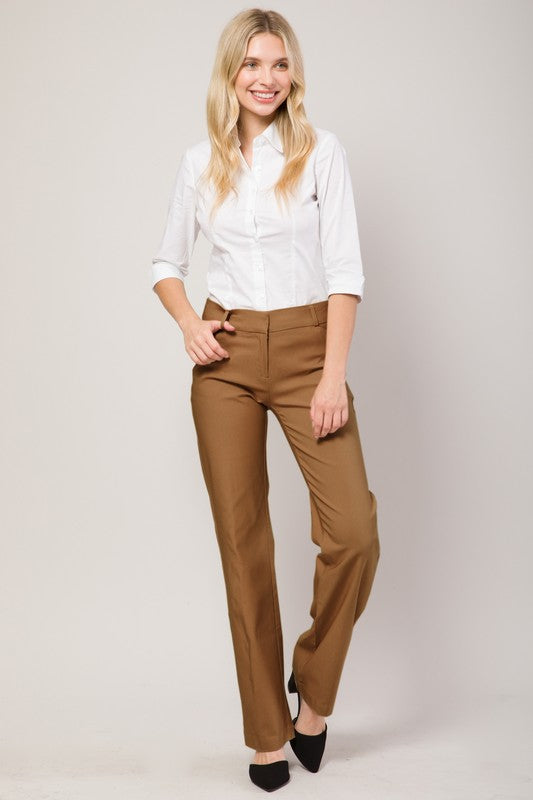 Boot Cut Dress Pants 3X / Chestnut Boot Cut Dress Pants 3X / Chestnut