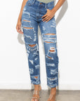 Super Distressed High Waist Jeans