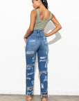 Super Distressed High Waist Jeans