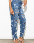 Super Distressed High Waist Jeans