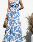 Tie Front Woven Maxi Dress