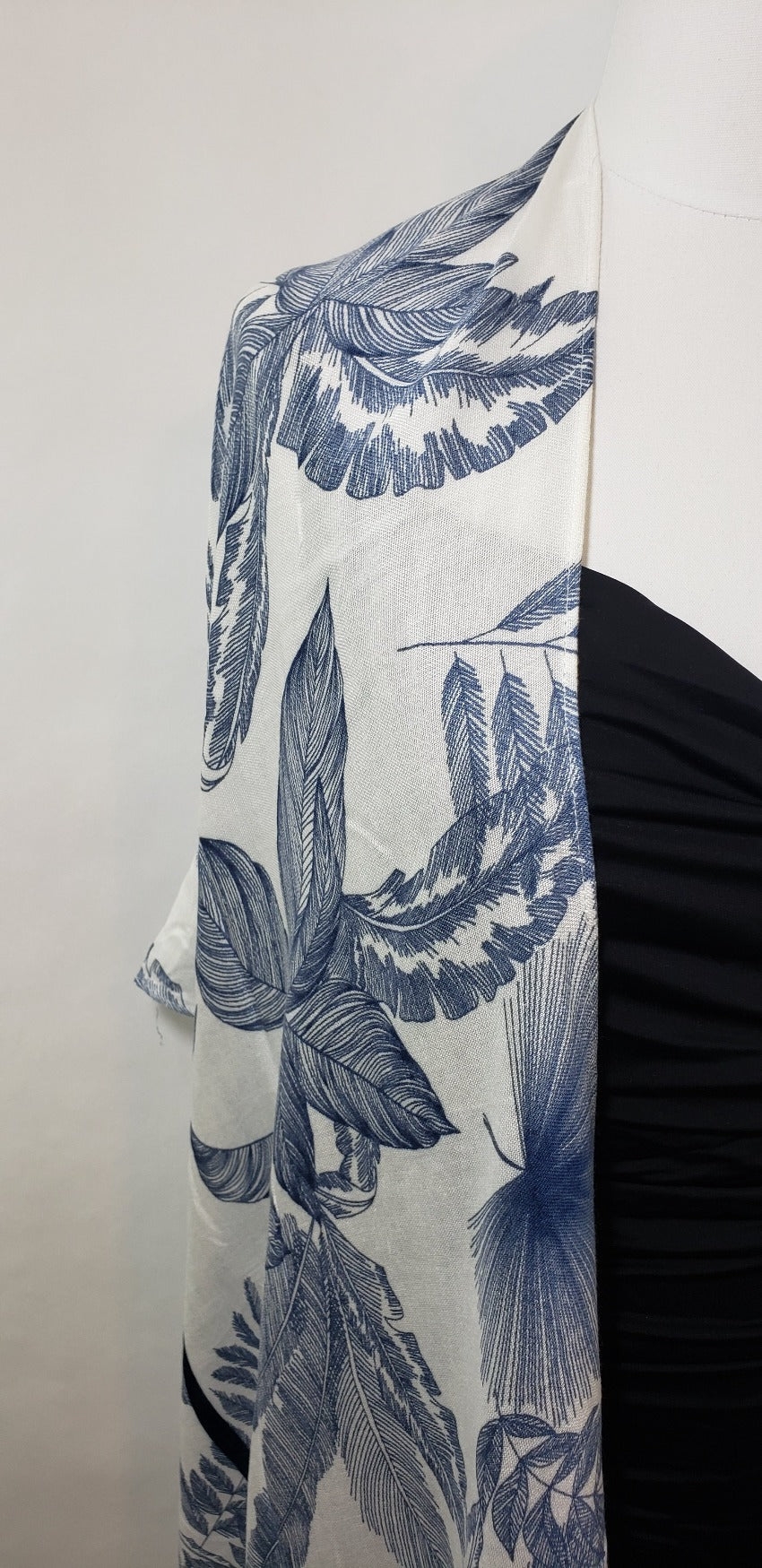 Women&#39;s Leaves Print Cover Up Kimono