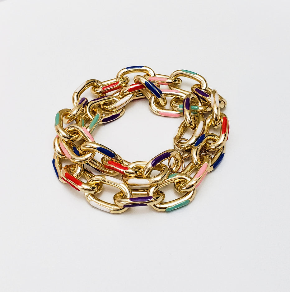 Multi Colored Chain – Dominique Nicole Boutique